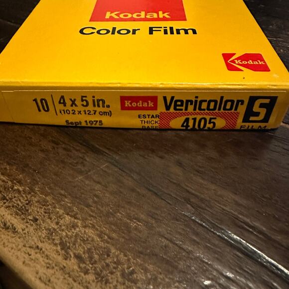 Kodak Vericolor S Color Film 4105 4x5 Sheet Film – Exp Sept 1975 - Picture 2 of 4